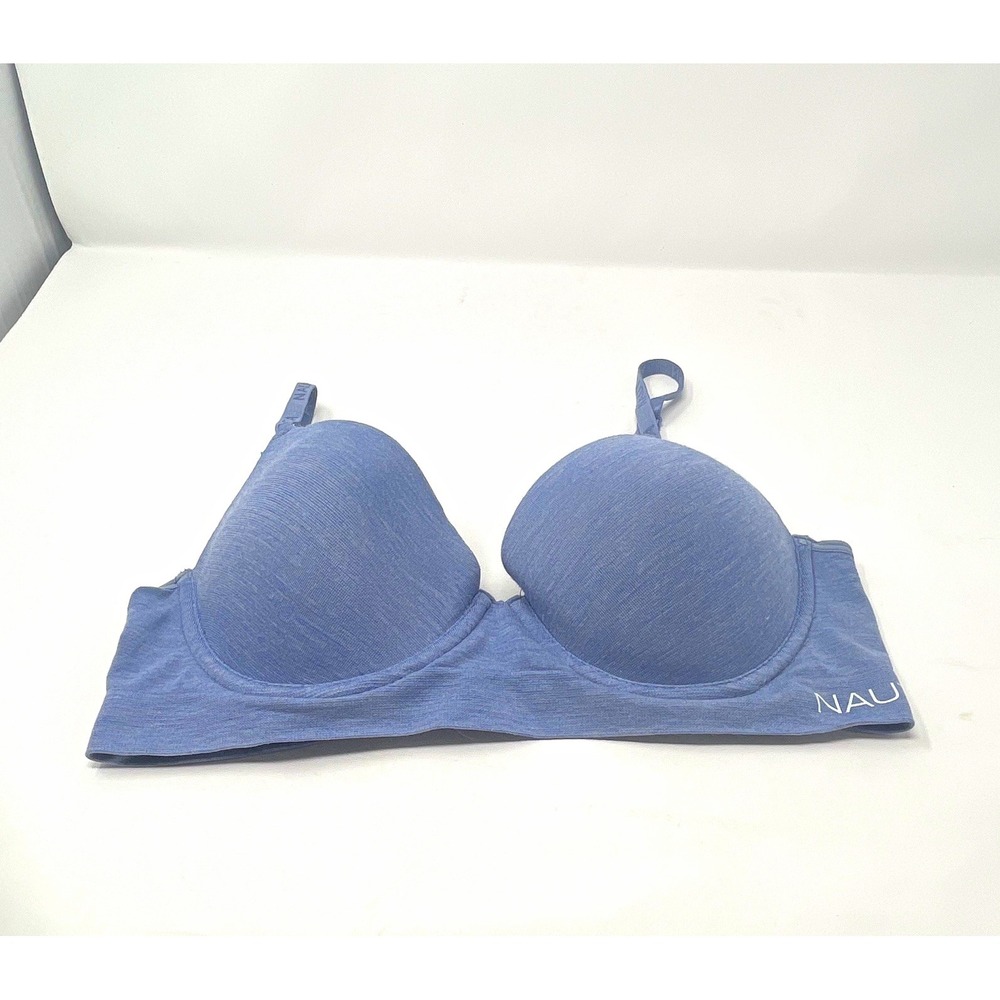 Nautica Intimates Womens Underwired T-Shirt Bra 36B Blue Solid 8048-28